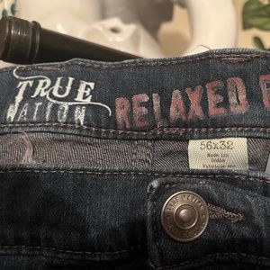 Men's True Nation Dark Wash Blue Jeans 56x32